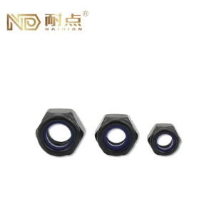 Factory Wholesale Carbon Steel Black Hexagon Nut Customizable Size Metal Screw Nuts