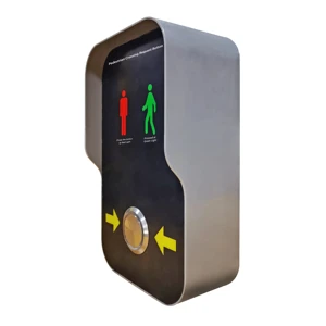 Customizable Aluminum 220V Waterproof IP54 Rechargeable Smart Road Safety LED Traffic Light Button