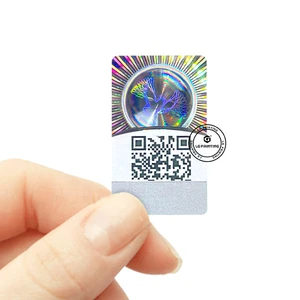Self Adhesive Qr Code Hologram Sticker Security Hologram Label Ani-counterfeiting Sticker