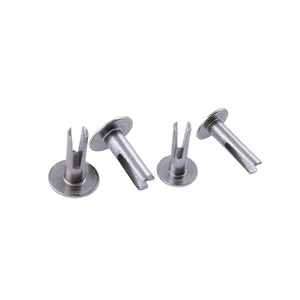 Steel Split Solid Bifurcated Rivet for Wood Chairs Sliding Door Rivets Luggage Hardware Accessories