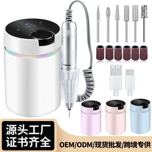 USB Rechargeable Nail Drill 45000RPM High Speed Long Battery Life Professional Nail Remover for Home & Nail Salon