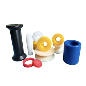 Custom Nylon Bushing Sleeve Bearing PA6/PA66/MC Nylon, Black/White, 1 4 Inch, Split Tapered, OEM CNC Machining