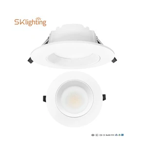 LED Downlight 10W IP44 waterfool indoor Aluminum Spotlight AC180-265V Ceiling Mounted Dimmable LED Down Light PC 3CCT SAA CE