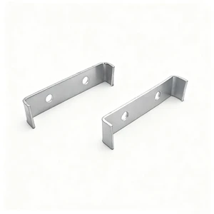 Customized Q235 Steel Plate Mechanical Equipment Oil Pipe Clamp/bracket, Laser Cutting Bending Drilling Process Manufacturing