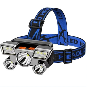 5 LED Rechargeable Headlamp USB Cable 4 Modes Multifunction Led Headlamp USB Charger for Outdoor Camping Miner Maintainer