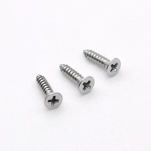304 Stainless Steel Self Tapping Screw M2 M10 Countersunk Head Cross Recessed Screw