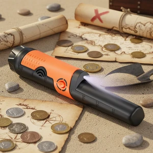 Small Metal Detector Pinpointer, Waterproof PinPointer MD-710 Handheld Pinpointing Find Probe Treasure Hunting Gold Detector