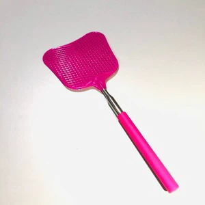 Telescopic Fly Swatter with TPR Soft Handle, Cute Manual Household Bug Zapper for Mosquito, Fly & Cockroach