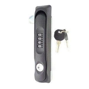 Electrical Panel Cam Latch Zinc Die Casting Silver Powder Coated 2 Keys 4-Digit Password Feature