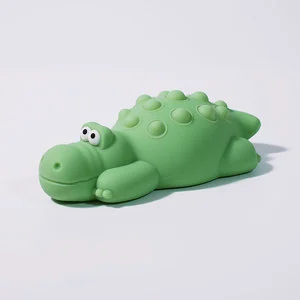 Creative Gift Crocodile Shape Silicone Night Light Home Bedroom Change Color Bedside Lamp Rechargeable Children's Night Light