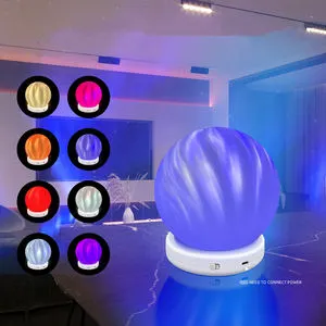 New Magic Ball Light, Atmosphere Lamp Night Lamp with Warm Light Aurora Mode Sleep with Soft Light Kids Room Decoration