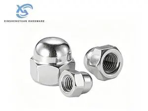 SOKUN Acorn Nuts Combined Type Metric Automotive Industry Grade Class 4.8&6.8 JIS B 1183-2001 Plain Finish 6mm Hole Right Hand