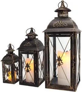 Garden Gift Vintage Hanging Exquisite Home Wedding Metal Lantern With Handle