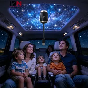 IBN ABS Car-Mounted Milky Way USB Starlight Ambient Light Starry Ceiling Projection Lamp for Car Interior Decoration