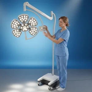 Chinese Petal Type LED Shadowless Surgical Light Mobile Operating Lamp Theatre Light For Wholesale