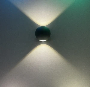 Corridor Led Wall Lamp Led Outdoor Wall Lamps up and Down Round Ball Waterproof Ip65 Wall Light