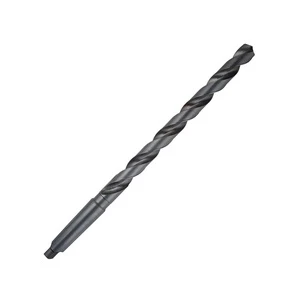 DZ HSS DIN 1870 Extra Long Drill Bit with Black Oxide Morse Taper Shank for Metal & Wood Drilling High Speed Steel Metric Size