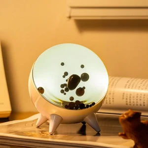 Dancing Ferrofluid Sound Visualizer Music Rhythm Night Light Rechargeable Wireless Magnetic Pickup Music Rhythm Speaker Lamp