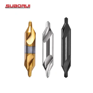 SUBORUI DIN333 Type A Brocas Centrales HSS Pilot Center Drill Bit Set For Lathe Machine Centering Pilot Drilling