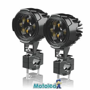 VISHAY Universal Motorcycle Headlight Moto Fog Lights Four Colors LED Auxiliary Fog Light Driving Lamp
