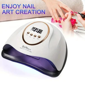 Professional 180W Red LED UV Lamp Salon Table Manicure Machine for Gel Nail Art Dryer Fast Sun UV Nail Lamp for Nails
