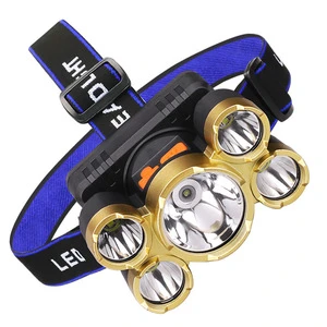 Large Caliber Rechargeable LED Emergency Night Fishing Headlight Strong Light Long-Range Head-Mounted Helmet Miner's Lamp