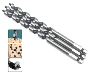 ATI-High Carbon Steel 6-35mm Wood Auger Drill Bit for Deep Hole Center Drilling