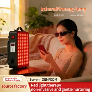 Infrared LED Therapy Lamp Ir Lights 300W IP44 Ra90 Aluminum Large Row Sheet Metal 2-Year Warranty Dimmable Facial Red Light