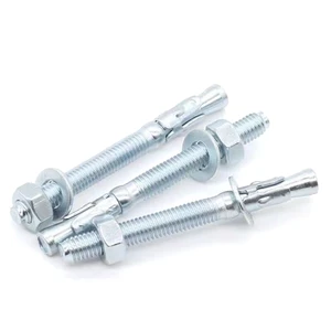 Hot Selling Metal Wedge Anchor Zinc Plated Concrete Anchor Wedge Bolt 8mm Used in Concrete