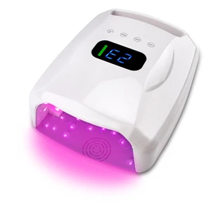 Professional Portable UV Nail Lamp Dryer Cordless Rechargeable 96w Manicure Curing Led Nail Light Lamp for Gel Nails