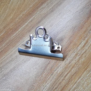 Cheap Price Silver Nickel 78mm Office Binder Spring Clamps Wood Plastic Board Clip Metal Butterfly Clipboard Clip for Menus