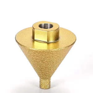 New Vacuum Brazed Diamond Beveling Chamfer Bit Hex Shank Type Drill Bit for Steel for Punching Expanding Angle Grinding