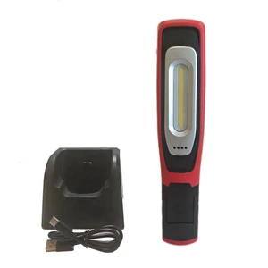 Powerful LED Automotive Rechargeable Work Lamp Working Lamp Rechargeable Handled COB Work Light With Magnetic Base