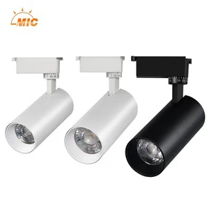 Modern Industrial-Style LED Track Light with Aluminum Body for Office, Hotel, and Supermarket