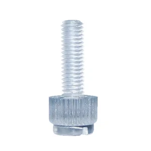 Plastic Slotted Knurled Polycarbonate PC Acrylic Screw Transparent Plastic Screw