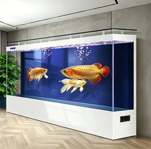 Custom Large Ultra Clear Glass Aquarium Fish Tank 100 300 Gallon 320 1200L Factory Direct Automatic Filtration Aquariums