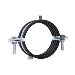 China Manufactures Fixed Pipe Clamp with Rubber Insulation Steel Pipe Clamps O Shape Pipe Bundle Clamps Pipe Fastener