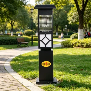 High Efficiency Smart Sensor Waterproof Residential Fly Swatter Light Portable Solar Powered Mosquito Repellent Lamp