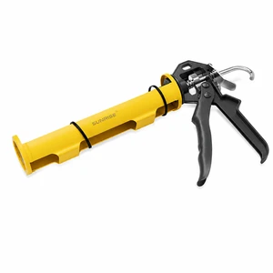 Customizable Industrial Grade Caulking Gun Thickened Rotating Nozzle All Aluminum Construction Soft Rubber Tip 9 Inch 3-Year