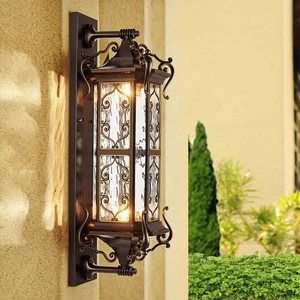 European Style Retro Wall Lamp Waterproof IP65 Garden Street Patio Hallway Wall Sconce Lamps