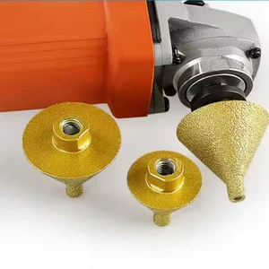 Diamond Chamfer Bit Drill Bit with Cone Hole Expanding Angle Grinding Head for Wax Cooling for Specific Worked Materials