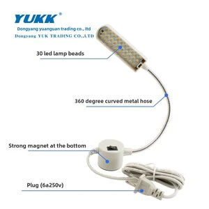 Industrial Flat Car Lamp Lighting Sewing Machine LED Work Lamp 30 Capsules Direct Plug Energy-Saving for Clothing Table Lamp