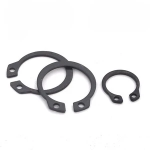 DIN471 65Mn Spring Steel C67S Black Oxide C-shaped Circlips Snap Rings C Type Clip External Retaining Rings for Shaft
