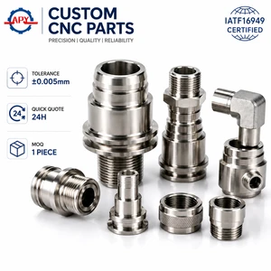 Custom CNC Machining Parts Stainless Steel Hydraulic Fittings Precision CNC Turning Milling Components OEM Service