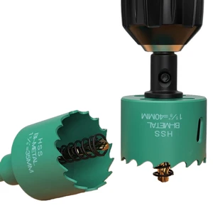 Multi-Functional Hand Drill Bit for Woodworking HSS Material for Punching Holes in Double Metal Plasterboard Iron Sheet Plastic