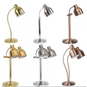 Commercial Catering Desktop Double Head Heat Preservation Lamp for Buffet & Restaurant Use