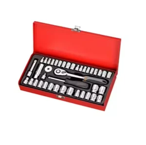 Taiwan Hand Tools 40pcs 1/4 Inch and 3/8 Inch DR. Multi-Function Ratchet Socket Wrench Set