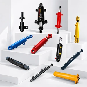 Customized Forklift Steering Cylinder Double Acting Hydraulic Tilt Cylinder 50-300mm Stroke High Safety ISO9001 Certified