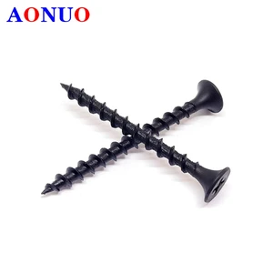 Standard Size Gypsum Drywall Board Screw C1022a Customized Packing Color Black Phosphate Bugle Head Coarse Thread