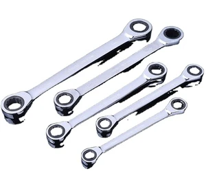 Professional 72teeth Chrome Vanadium CRV Double Socket Speedy Combination Torx Ratchet Wrench